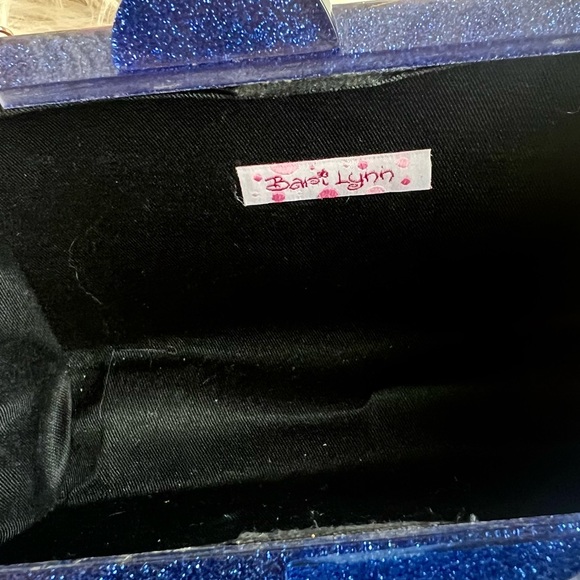 Bari Lynn Crazy Cool Sparkly Acrylic Box Bag Clutch Purse - Picture 5 of 6